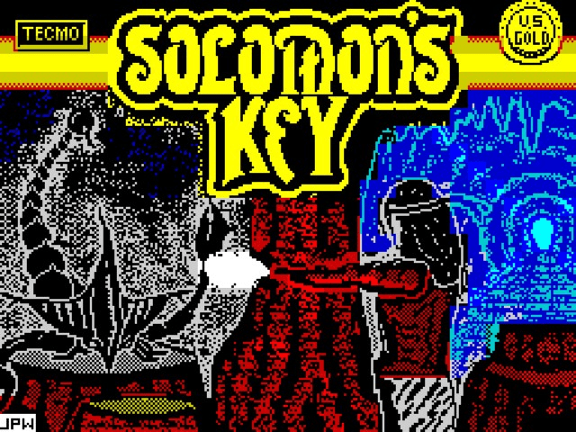 Solomon's Key title screen for ZX Spectrum